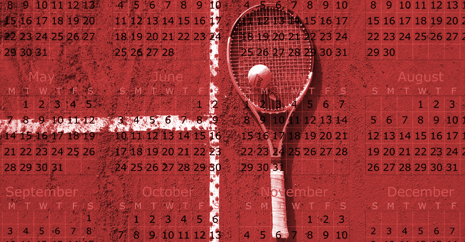 calendário do tênis - confira a programação do tênis, de janeiro a dezembro